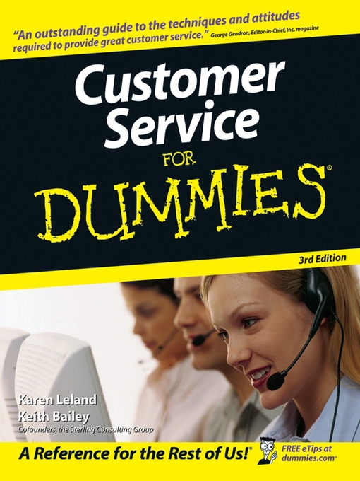 Title details for Customer Service For Dummies by Karen Leland - Available